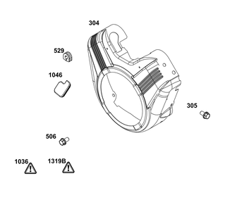 Blower Housing Group Diagram and Parts List for 386777-3151-G1 200000 - 399999 Briggs and Stratton Engine